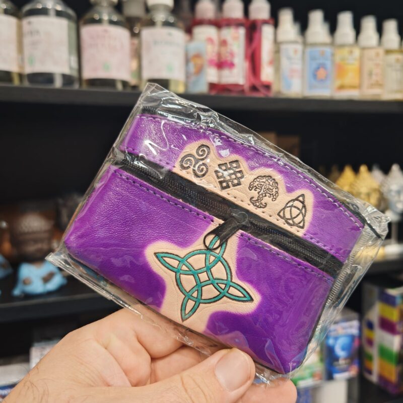 Monedero Morado Nudo de Bruja