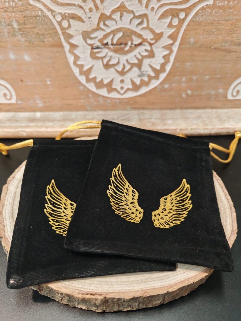 Bolsa de terciopelo símbolo Alas