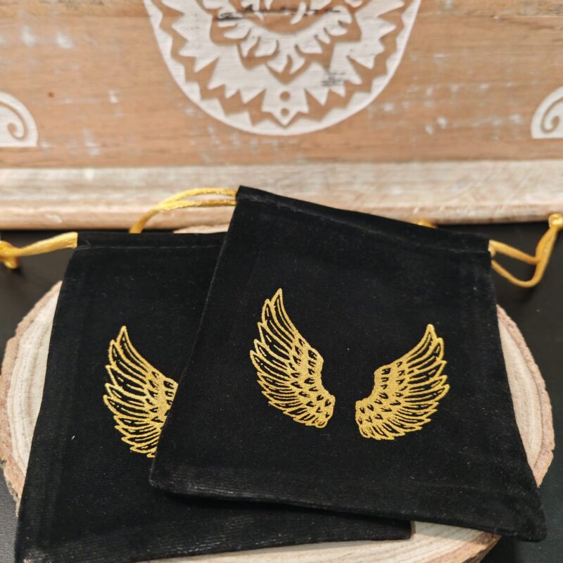 Bolsa de terciopelo símbolo Alas