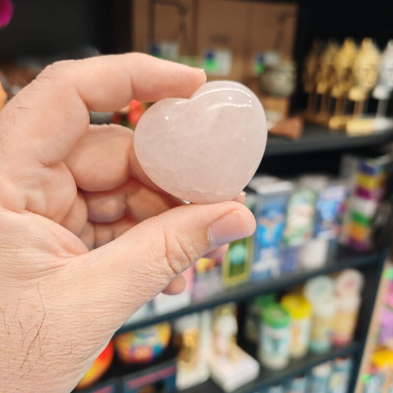 Corazón de Cuarzo Rosa