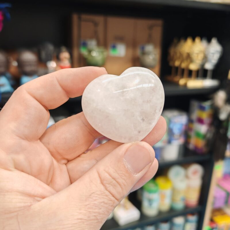 Corazón de Cuarzo Blanco