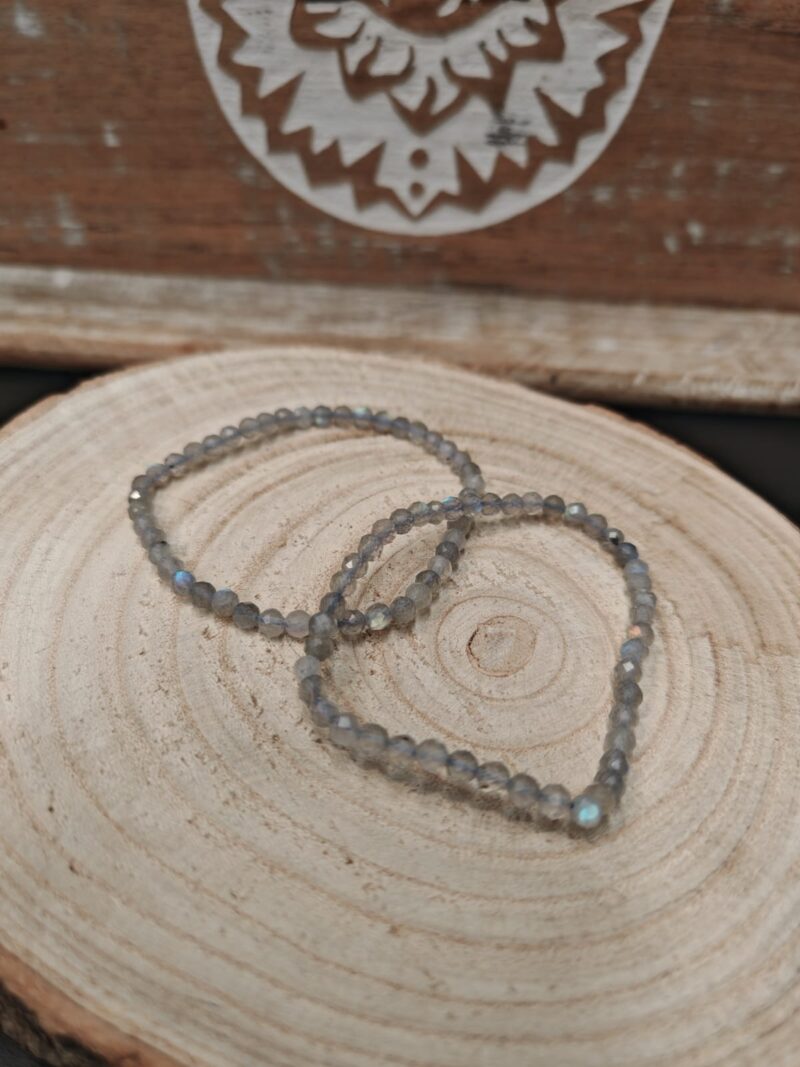 Pulsera Facetada 4-5 mm Labradorita