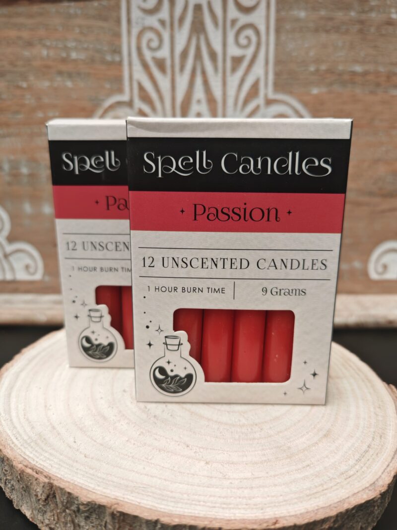 Velas para Rituales (12 uni) Amor y Pasión