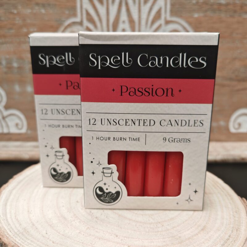 Velas para Rituales (12 uni) Amor y Pasión