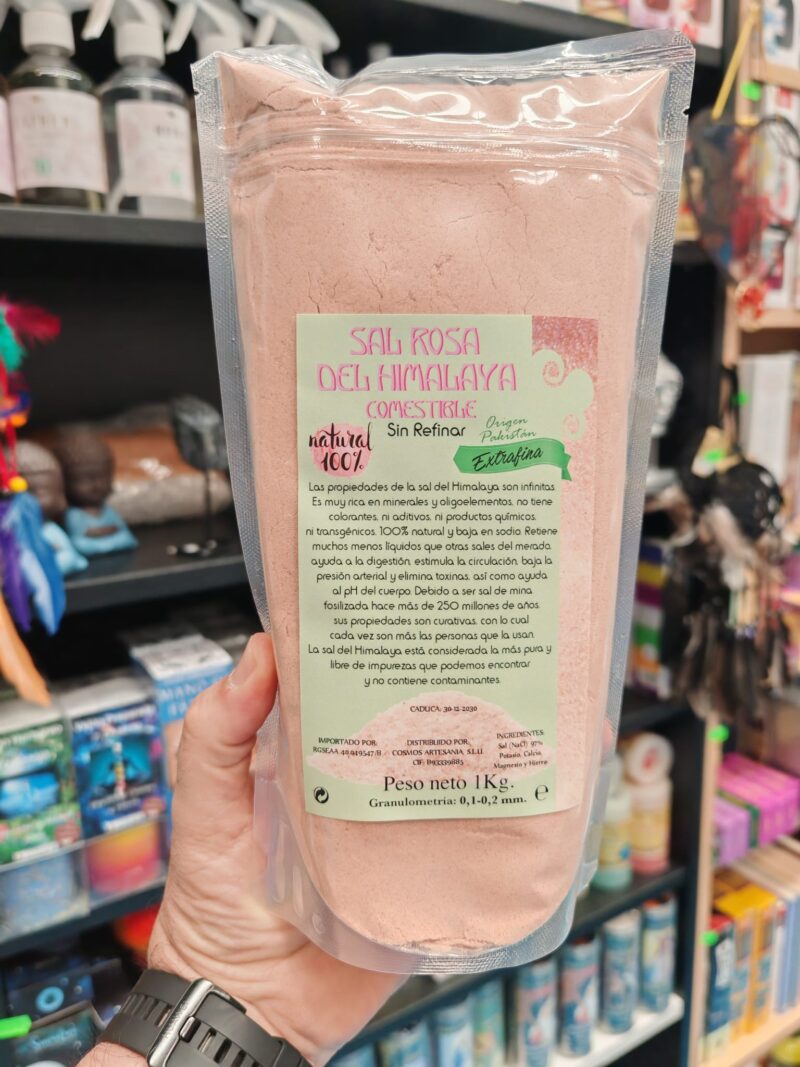 Sal Rosa del Himalaya Comestible 1Kg (Fina)