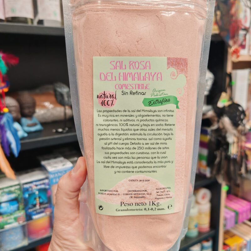 Sal Rosa del Himalaya Comestible 1Kg (Fina)