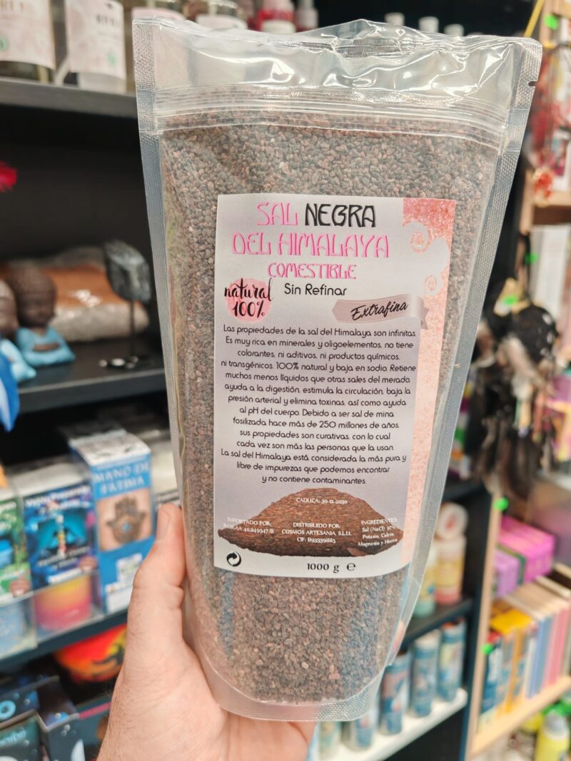 Sal Negra del Himalaya Comestible 1Kg (Gruesa)