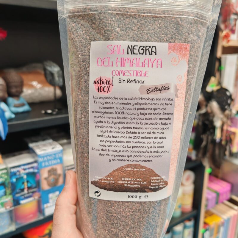 Sal Negra del Himalaya Comestible 1Kg (Gruesa)