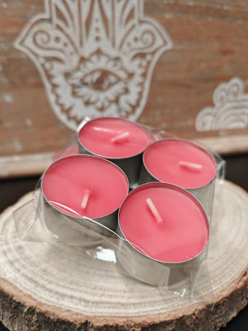 Vela de Té Aroma Frutos Rojos (4 unidades)