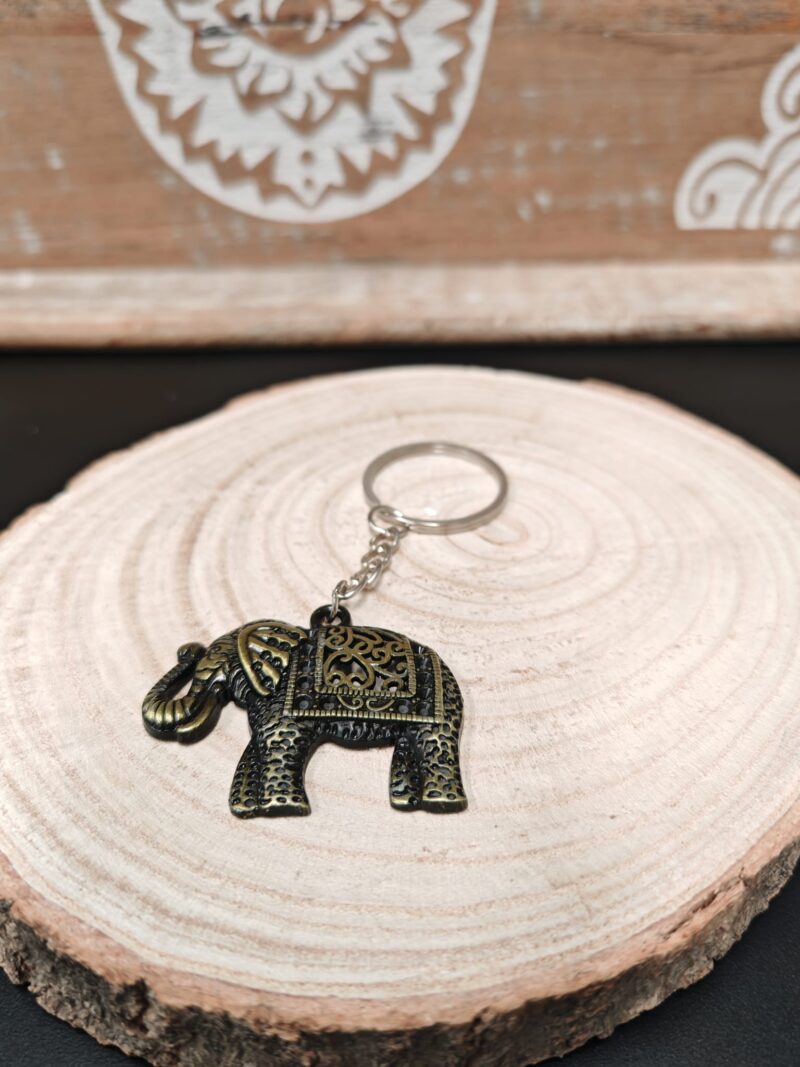 Llavero Elefante Color Dorado