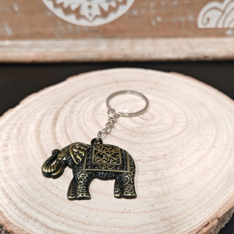 Llavero Elefante Color Dorado