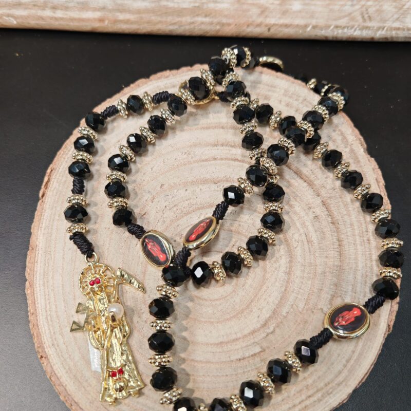 Escapulario Santa Muerte Negro