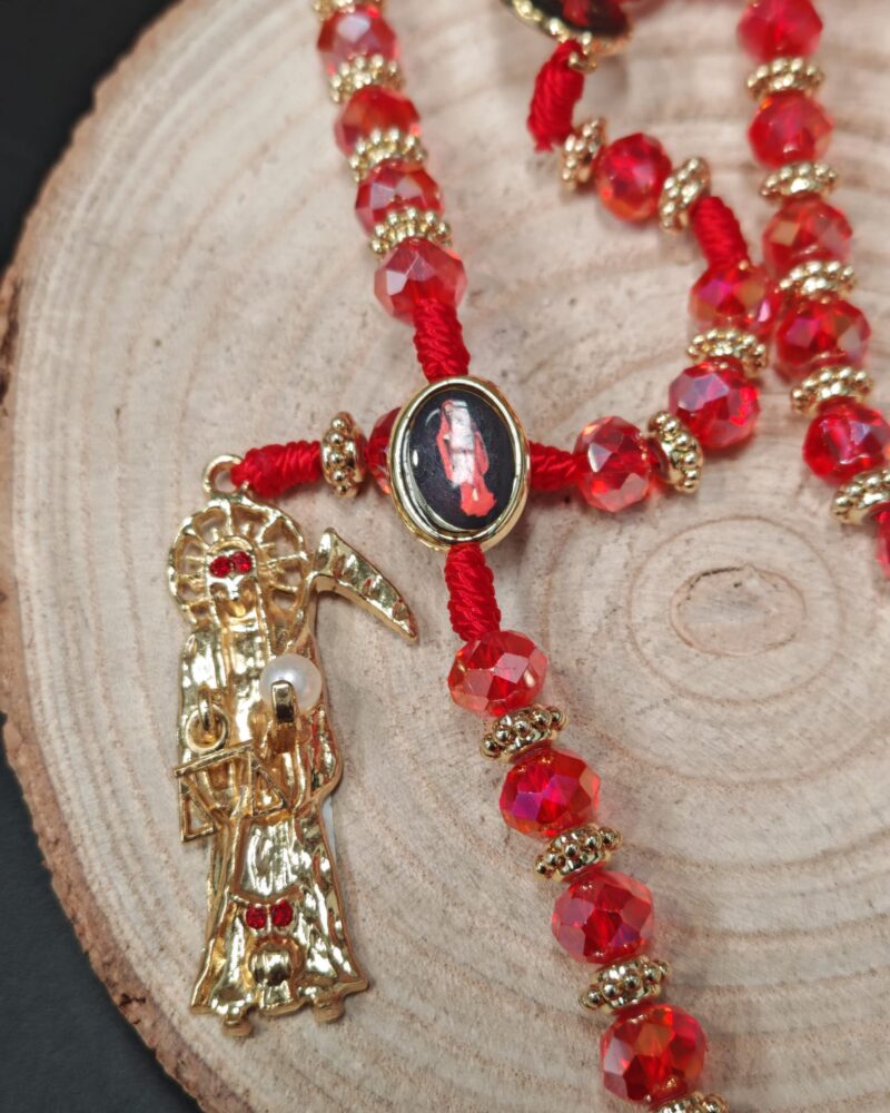Escapulario Santa Muerte Rojo - Imagen 2