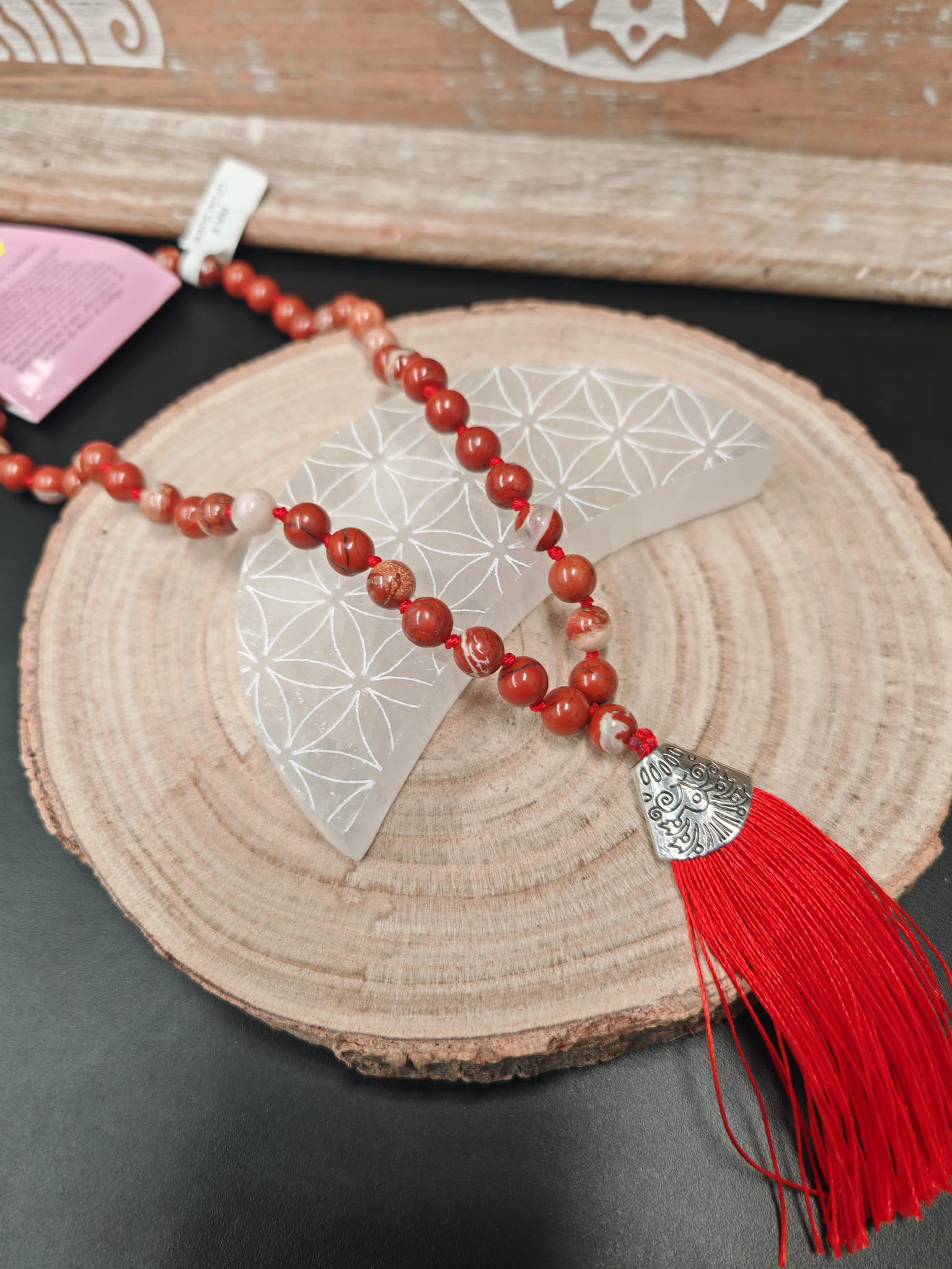 Código Sagrado Jaspe Rojo 8mm