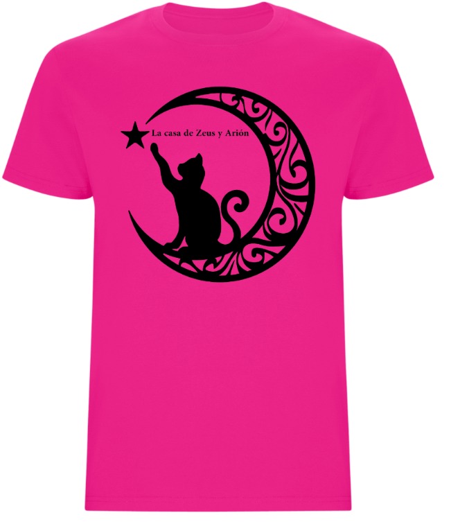 Camiseta Zeus y Arión Rosa Fusia Talla XL