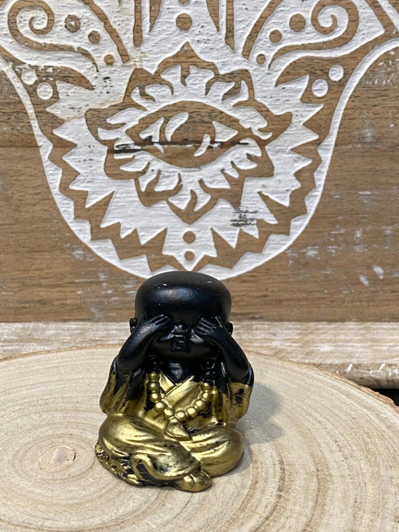 Mini Buda dorado viejo