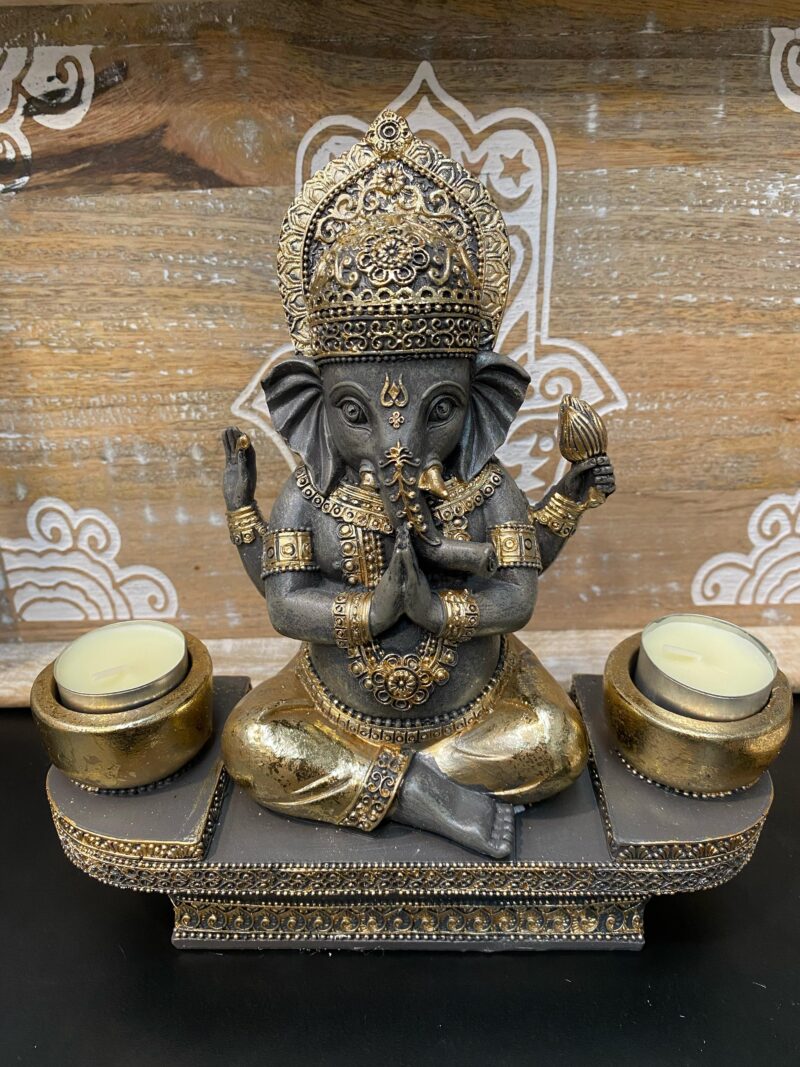 Porta Vela Doble Ganesha