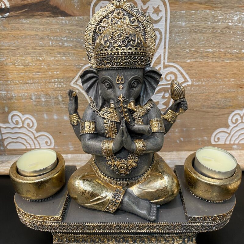 Porta Vela Doble Ganesha