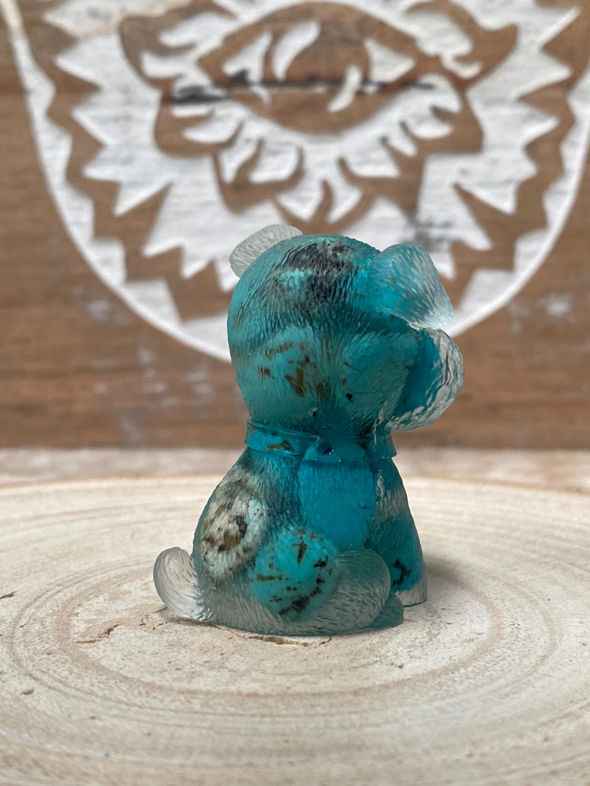 Perrito de Orgonita Turquesa (4 cm) - Imagen 2