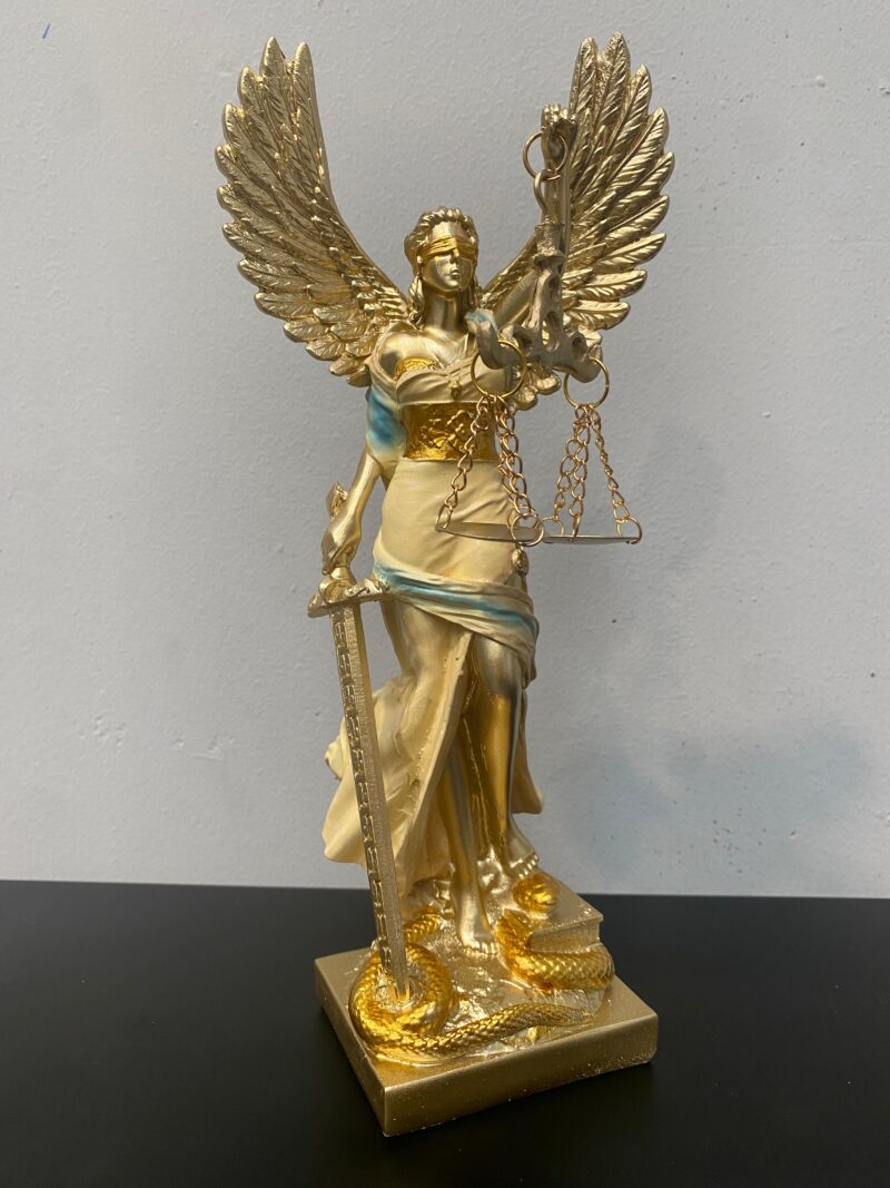 Diosa de la Justicia Alas Mediana 25cm Blanca