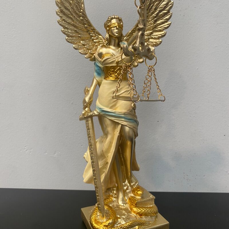 Diosa de la Justicia Alas Mediana 25cm Blanca