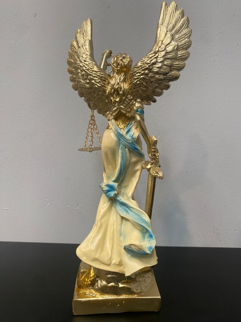 Diosa de la Justicia Alas Mediana 25cm Blanca - Imagen 2