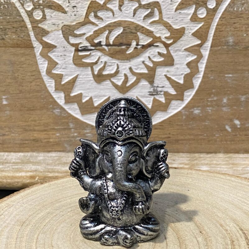 Mini Ganesha Plateada (6 cm)