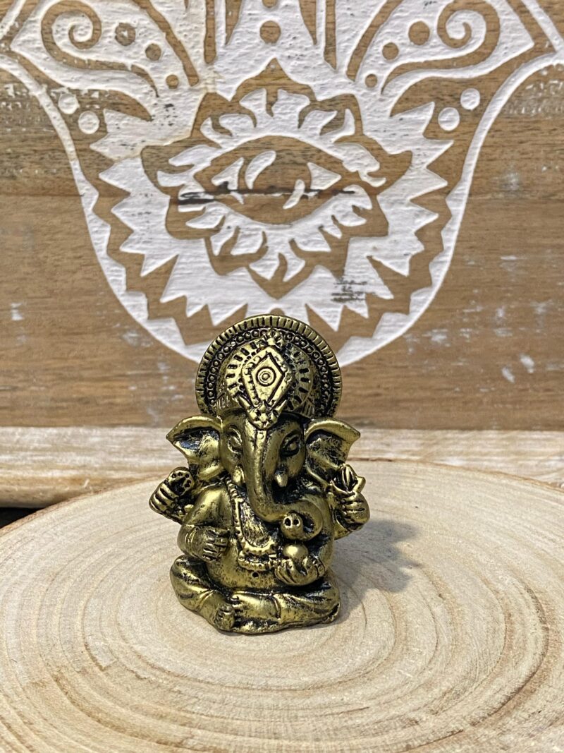 Mini Ganesha Dorado Viejo (6 cm)