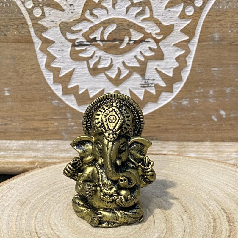Mini Ganesha Dorado Viejo (6 cm)