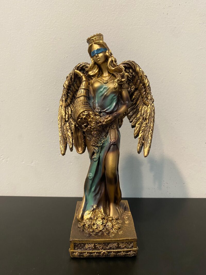 Diosa de la Fortuna Alas Azul (20cm)