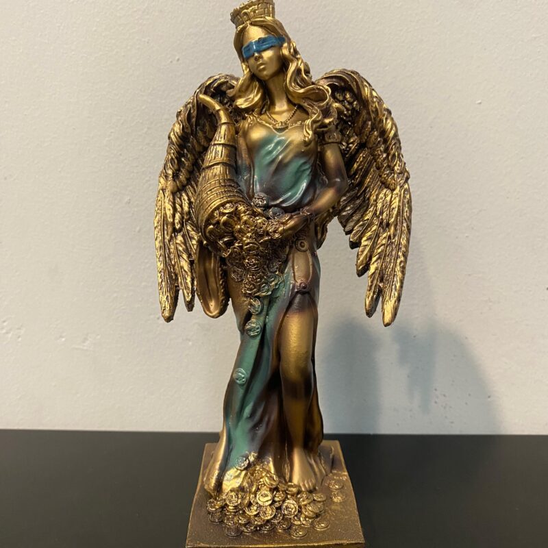 Diosa de la Fortuna Alas Azul (20cm)