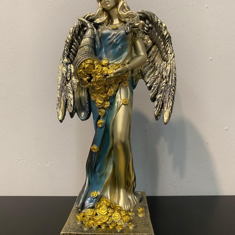 Diosa de la Fortuna Alas Azul (28cm)