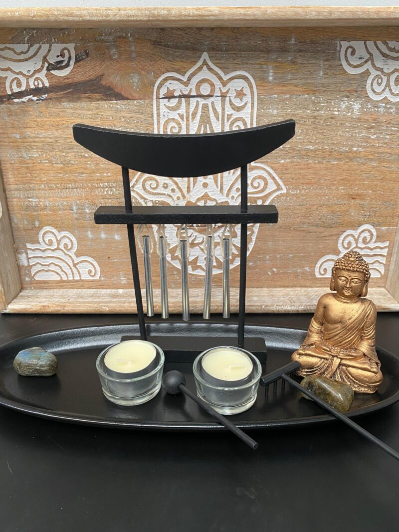 Porta Velas Buda Zen 33x13x21cm