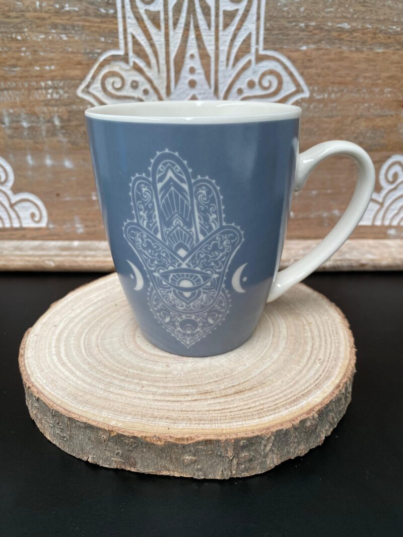 Taza Mano de Fátima Color Azul
