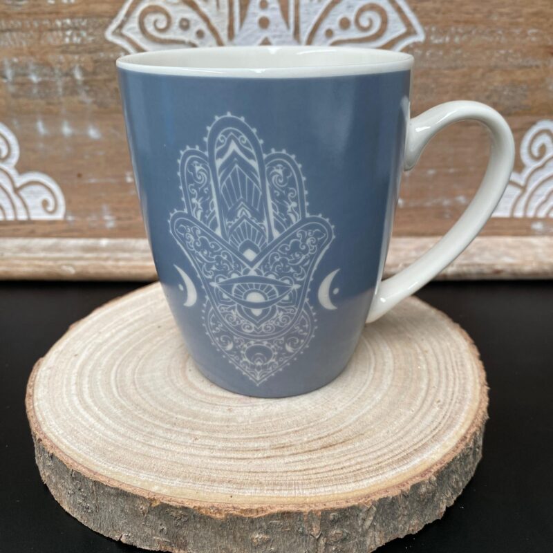 Taza Mano de Fátima Color Azul