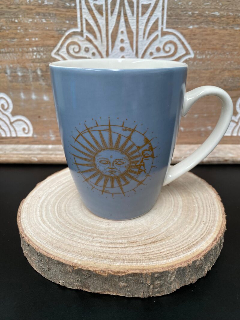 Taza Sol y Luna Color Azul