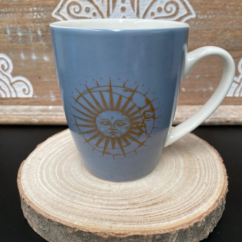 Taza Sol y Luna Color Azul