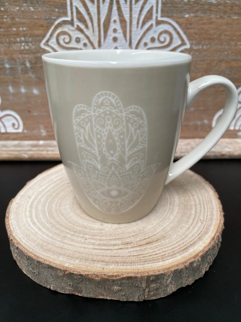 Taza Mano de Fátima Color Crema