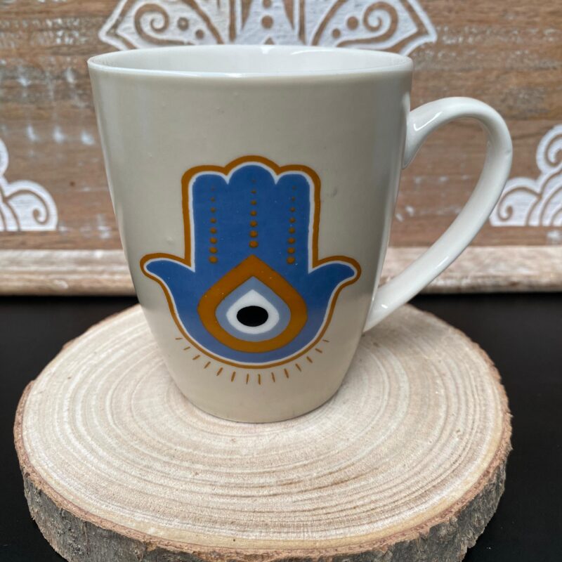 Taza Crema Mano de Fátima