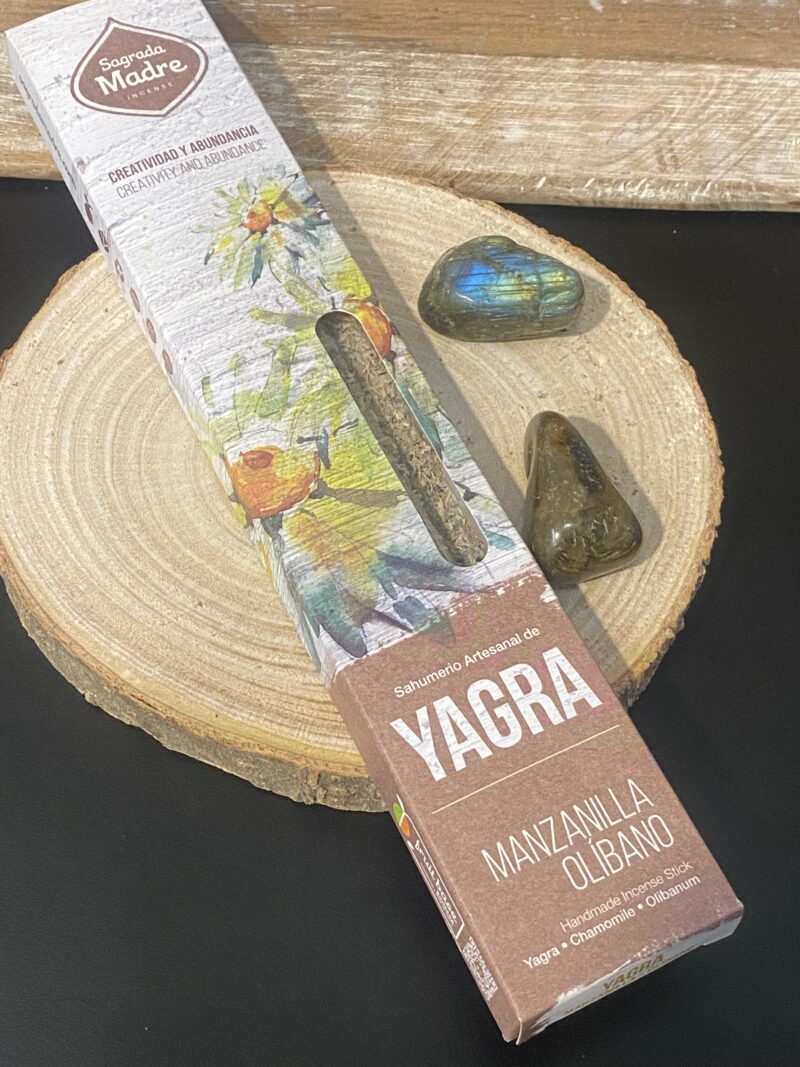Incienso Sagrada Madre YAGRA Manzanilla Olíbano (Creatividad y Abundancia)