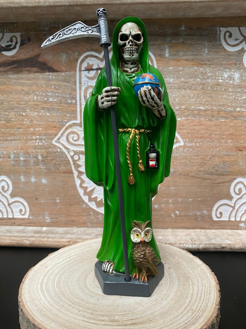 Santa Muerte Verde 20cm - Imagen 2