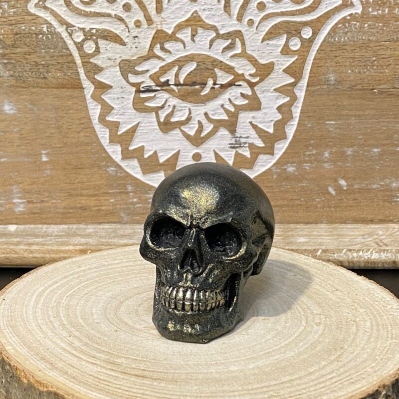 Mini Calavera Dorado