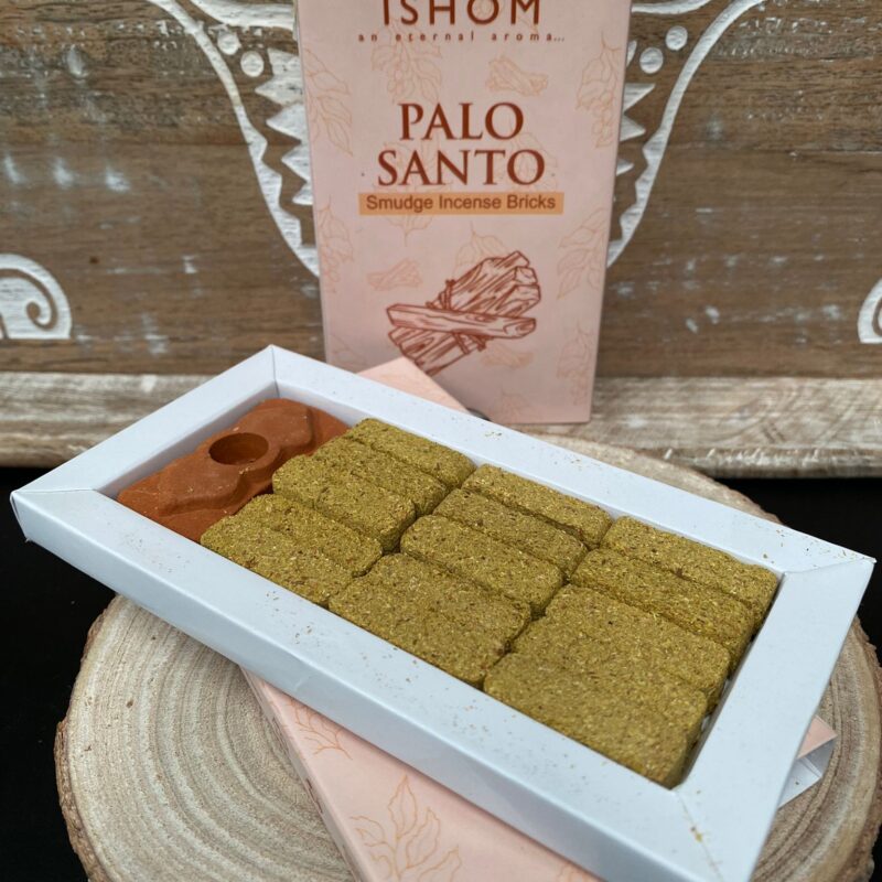 ISHOM Ladrillos de Incienso Palo Santo 15 Ladrillos