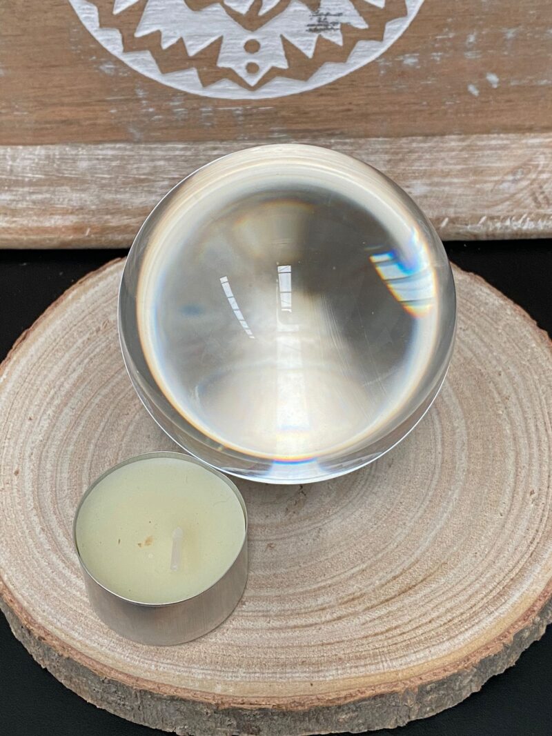 Bola de Cristal 8cm Diámetro (Sin Peana)
