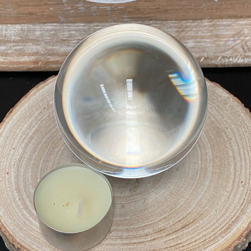 Bola de Cristal 8cm Diámetro (Sin Peana)