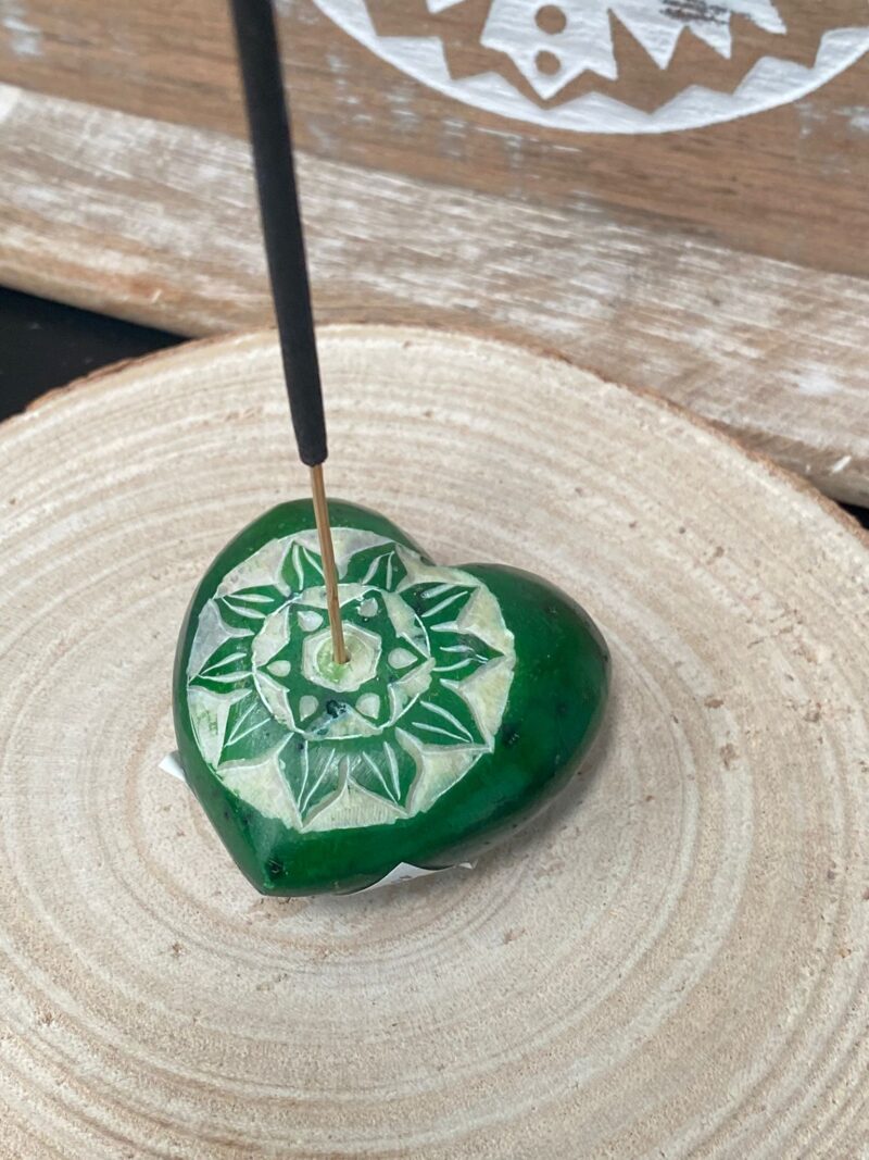 Incensario Corazón Chakra del Corazón (Verde)