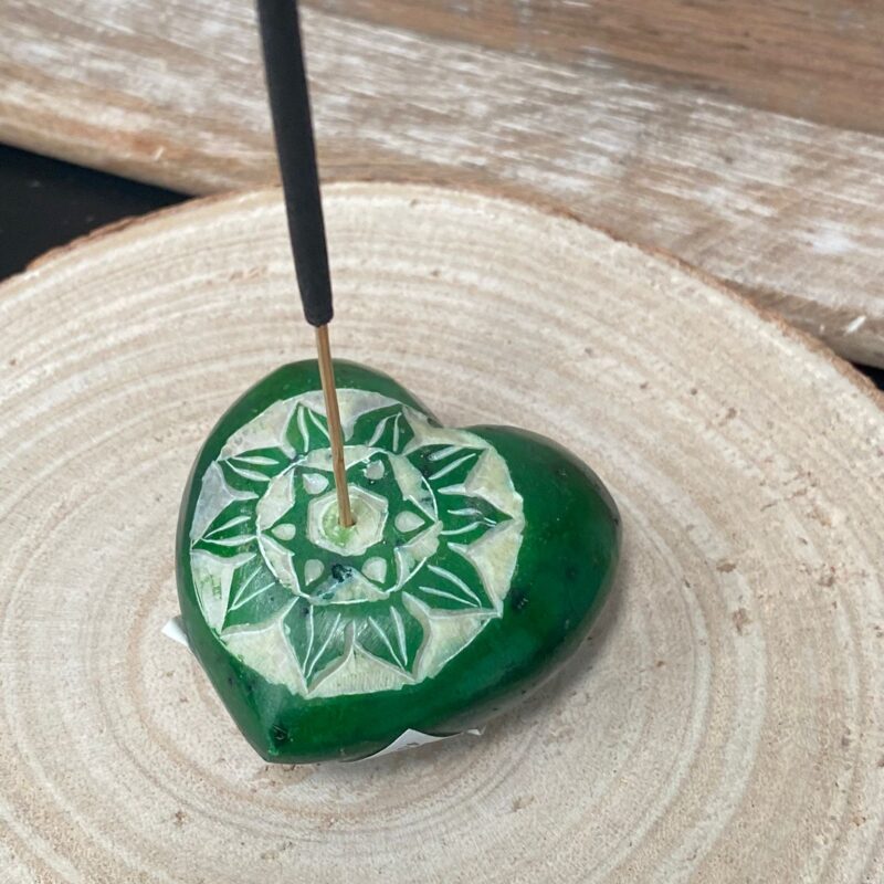 Incensario Corazón Chakra del Corazón (Verde)