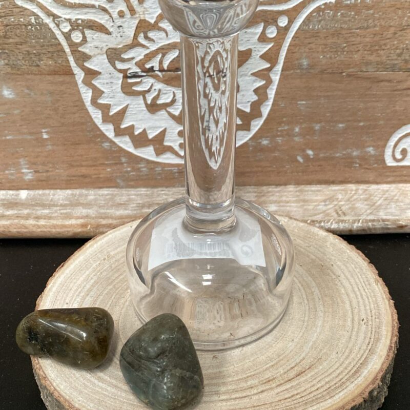 Porta Vela de Cristal 15cm