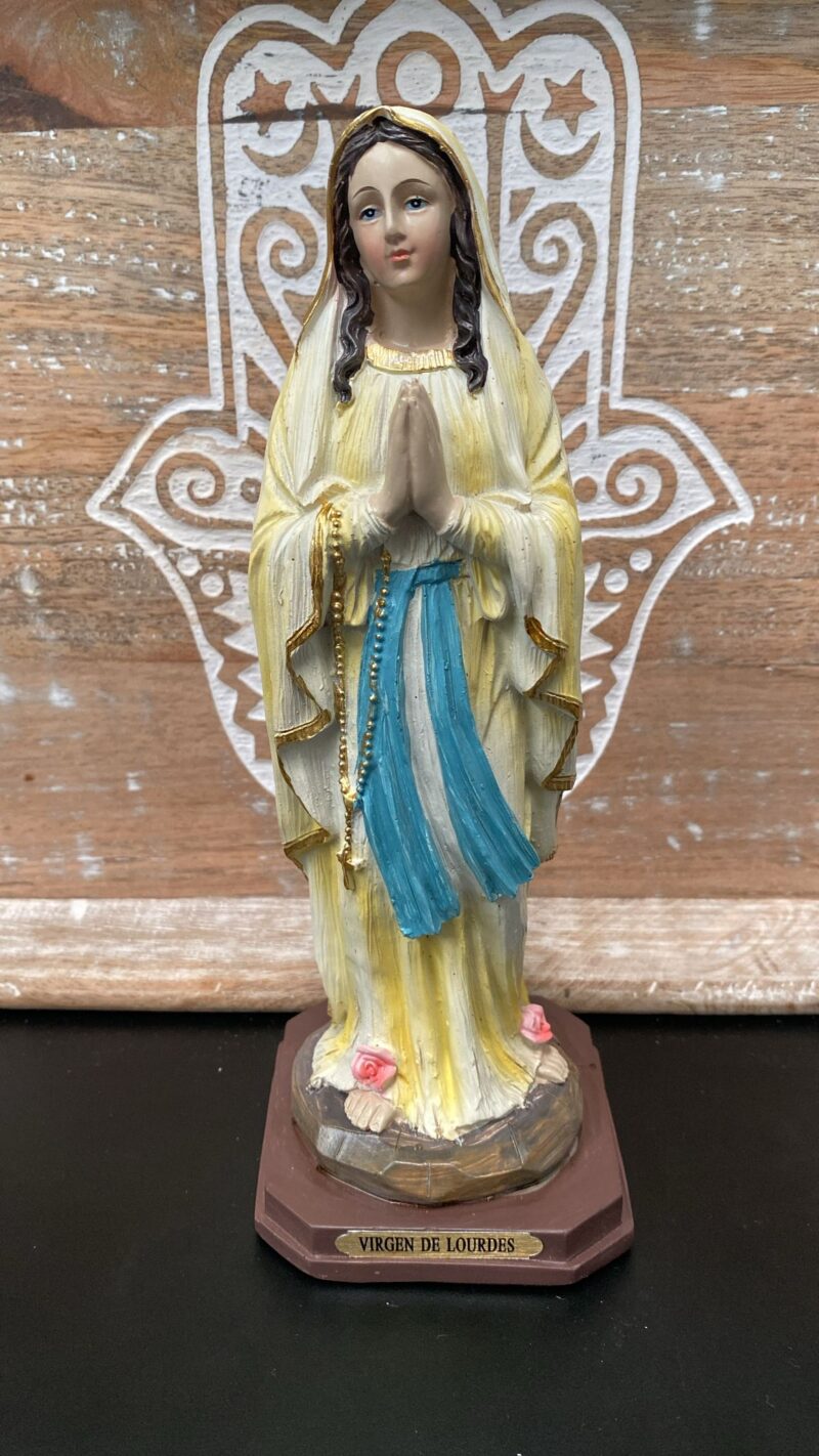 Virgen de Lourdes 8x8x21cm