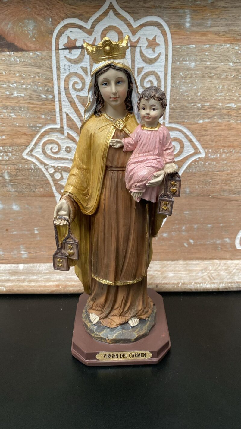 Virgen del Carmen 8.5x8x21.5cm